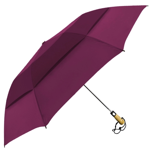 Vented folding golf-sized umbrella with unique automatic opening, 58" canopy arc... from ASI 89955 StrombergBrand / Stromberg Brand
