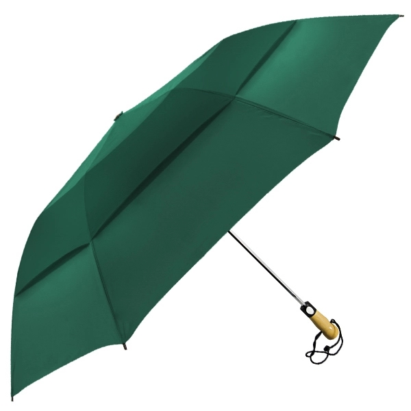 Vented folding golf-sized umbrella with unique automatic opening, 58" canopy arc... from ASI 89955 StrombergBrand / Stromberg Brand