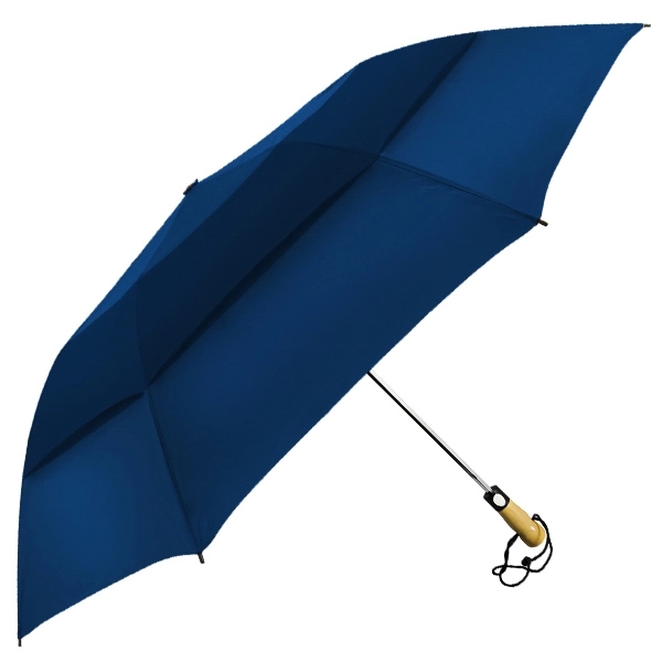Vented folding golf-sized umbrella with unique automatic opening, 58" canopy arc... from ASI 89955 StrombergBrand / Stromberg Brand