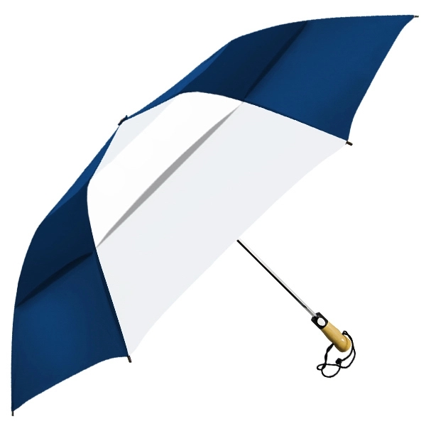 Vented folding golf-sized umbrella with unique automatic opening, 58" canopy arc... from ASI 89955 StrombergBrand / Stromberg Brand