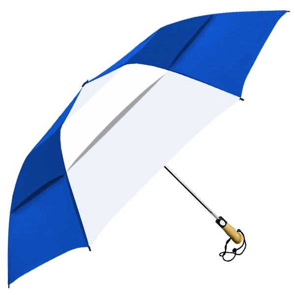 Vented folding golf-sized umbrella with unique automatic opening, 58" canopy arc... from ASI 89955 StrombergBrand / Stromberg Brand
