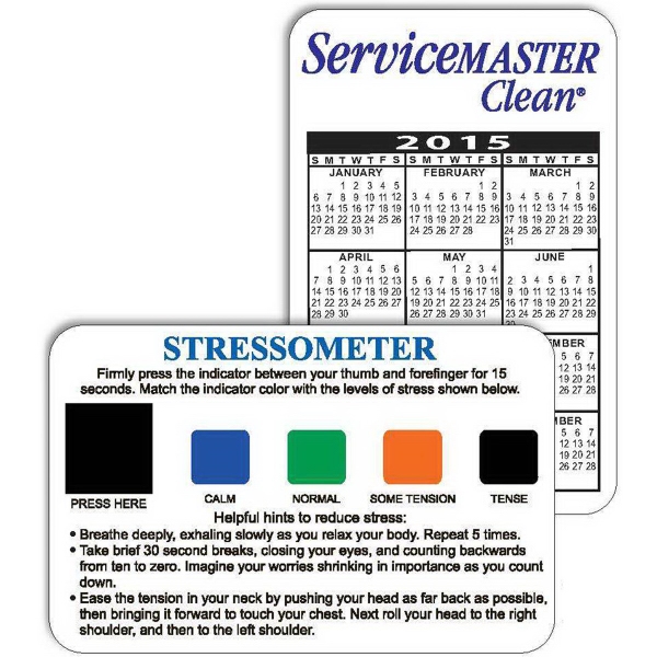 Stress card with 12 month calendar.... from ASI 73464 ZZ OLD - Nationwide Promotions LLC / Full Color Line