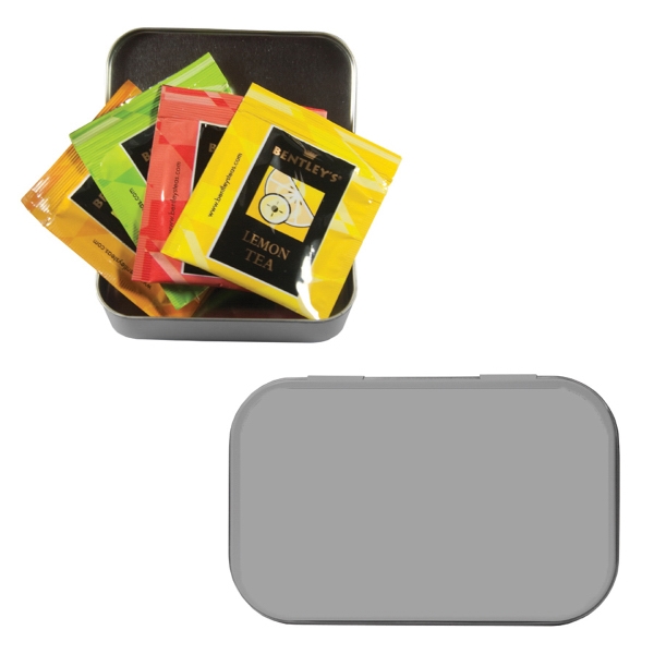 Tea Bags in compact tea tin.... from ASI 61125 Hit Promotional Products / Admints & Zagabor
