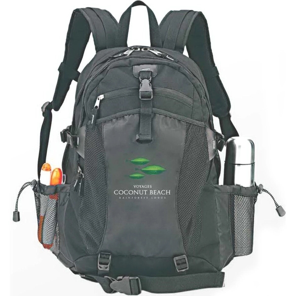 Polyester computer backpack, holds laptop up to 15.4" display.... from ASI 46755 Cosmo Promos