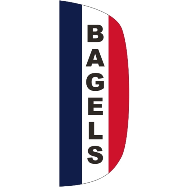 3 x 8' Bagels message feather flag, flutter style.... from ASI 80228 Quinn