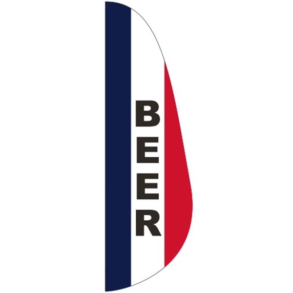 3 x 10' Beer message feather flag, feather style.... from ASI 80228 Quinn