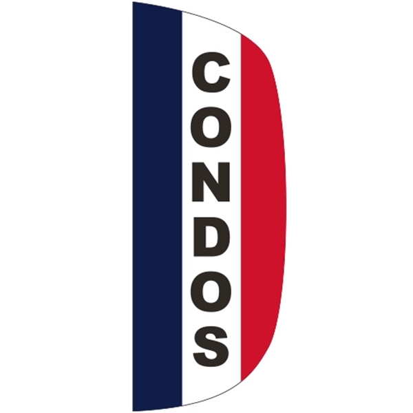 3 x 8' Condos message feather flag, flutter style.... from ASI 80228 Quinn