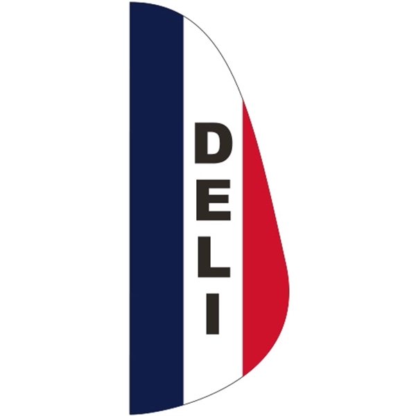 3 x 8' Deli message feather flag, feather style.... from ASI 80228 Quinn