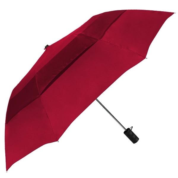 Vented folding umbrella with automatic opening and folds to 17" long.... from ASI 89955 StrombergBrand / Stromberg Brand Stromberg