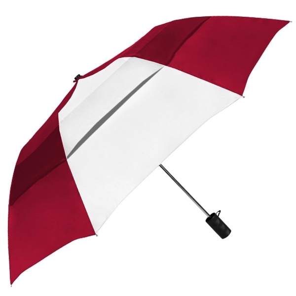 Vented folding umbrella with automatic opening and folds to 17" long.... from ASI 89955 StrombergBrand / Stromberg Brand Stromberg
