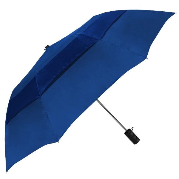 Vented folding umbrella with automatic opening and folds to 17" long.... from ASI 89955 StrombergBrand / Stromberg Brand Stromberg