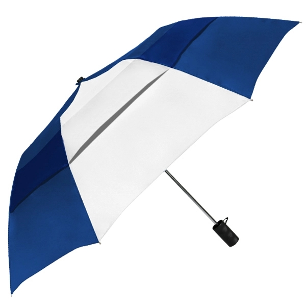Vented folding umbrella with automatic opening and folds to 17" long.... from ASI 89955 StrombergBrand / Stromberg Brand Stromberg