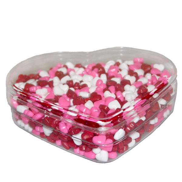 Heart acrylic show piece with candy hearts for valentines day.... from ASI 61125 Hit Promotional Products / Admints & Zagabor