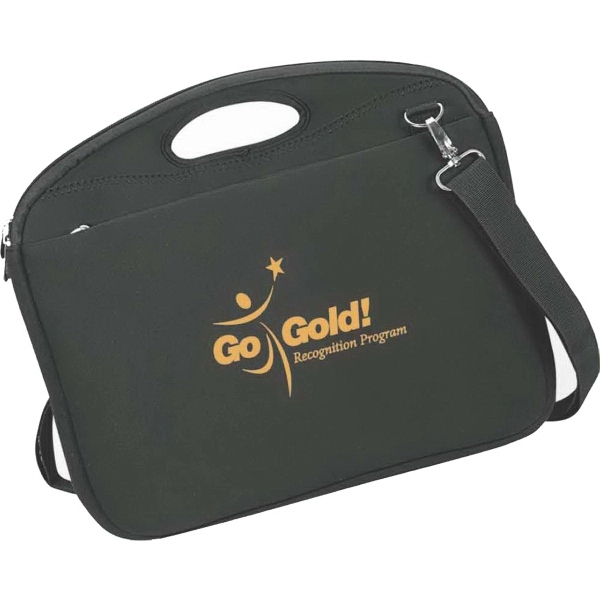 15.6" neoprene computer bag with a removable shoulder strap, and hook... from ASI 46755 Cosmo Promos