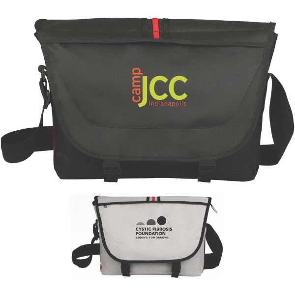 Traditional 14.1" compu-messenger bag.... from ASI 46755 Cosmo Promos