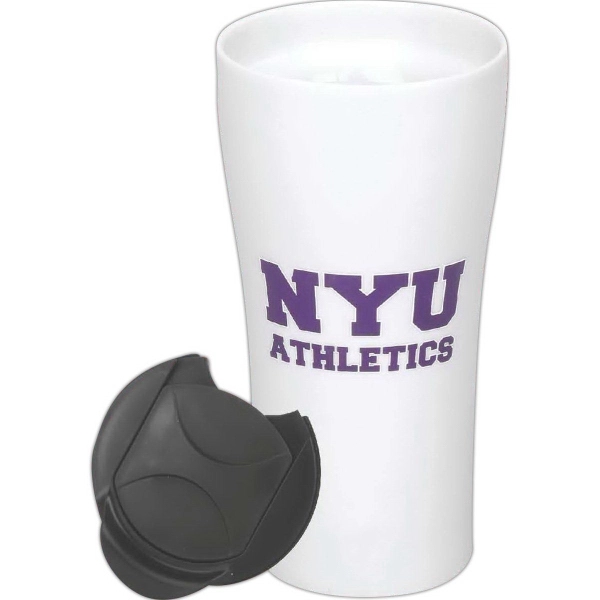 12 oz. double-wall ceramic mug with lid.... from ASI 40261 Berney-Karp Inc / Creative Source