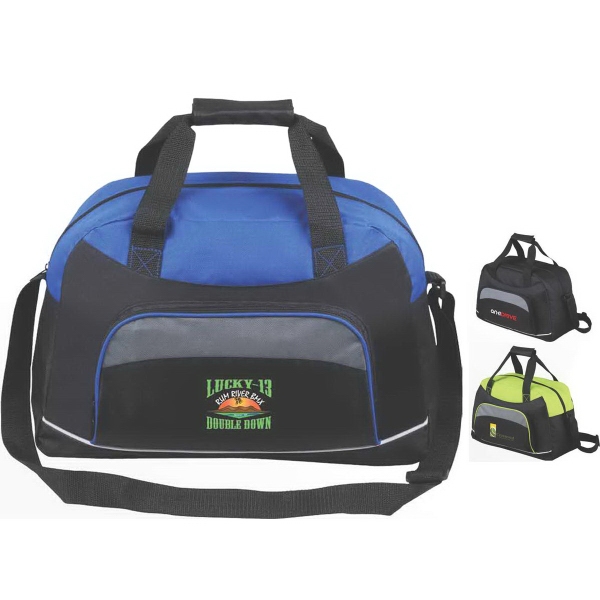 Sport duffel bag made of 600 denier polyester with adjustable shoulder... from ASI 46755 Cosmo Promos