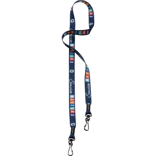 1/2" dye-sublimated double ended lanyard features double lobster claws.... from ASI 88060 Snugz/USA Inc / SnugZ USA®