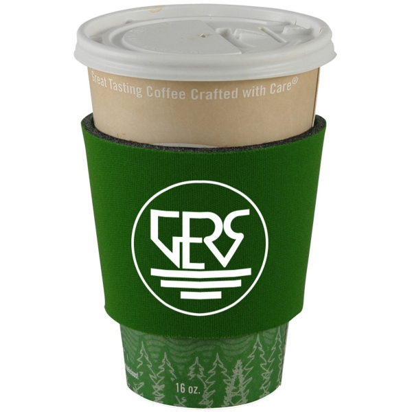 Insulated coffee wrap fits most disposable cups.... from ASI 55990 Garyline / GaryLine®