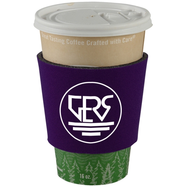 Insulated coffee wrap fits most disposable cups.... from ASI 55990 Garyline / GaryLine®