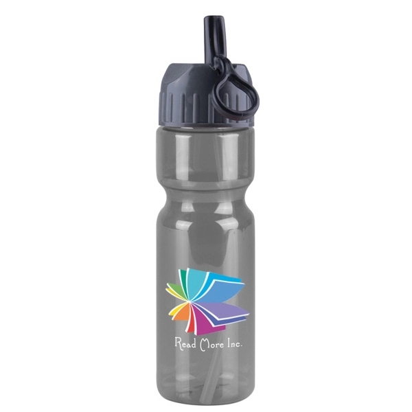 28 oz Transparent Sports Bottle with flip straw lid.... from ASI 55990 Garyline