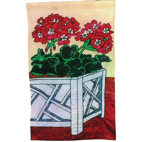 Flower/gardening themed stock design decorative applique flag; multiple sizes offered.... from ASI 31260 AdCapitol / The Flag Factory®