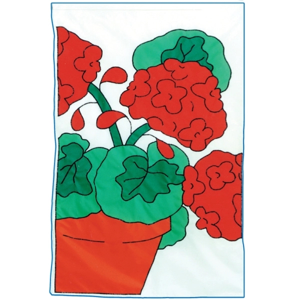Flower/gardening themed stock design decorative applique flag; multiple sizes offered.... from ASI 31260 AdCapitol / The Flag Factory®