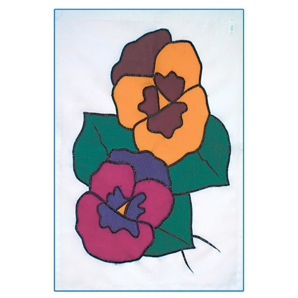 Flower/gardening themed stock design decorative applique flag; multiple sizes offered.... from ASI 31260 AdCapitol / The Flag Factory®