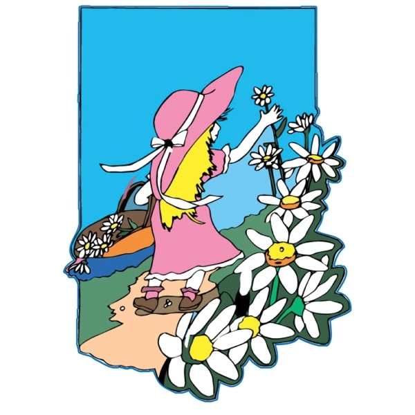 Flower/gardening themed stock design decorative applique flag; multiple sizes offered.... from ASI 31260 AdCapitol / The Flag Factory®
