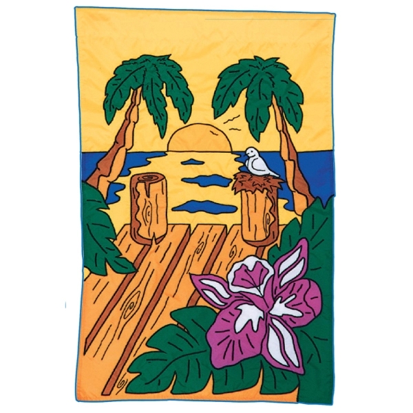 Flower/gardening themed stock design decorative applique flag; multiple sizes offered.... from ASI 31260 AdCapitol / The Flag Factory®