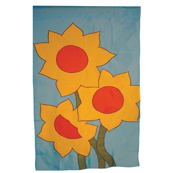 Flower/gardening themed stock design decorative applique flag; multiple sizes offered.... from ASI 31260 AdCapitol / The Flag Factory®