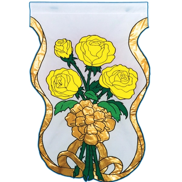 Flower/gardening themed stock design decorative applique flag; multiple sizes offered.... from ASI 31260 AdCapitol / The Flag Factory®