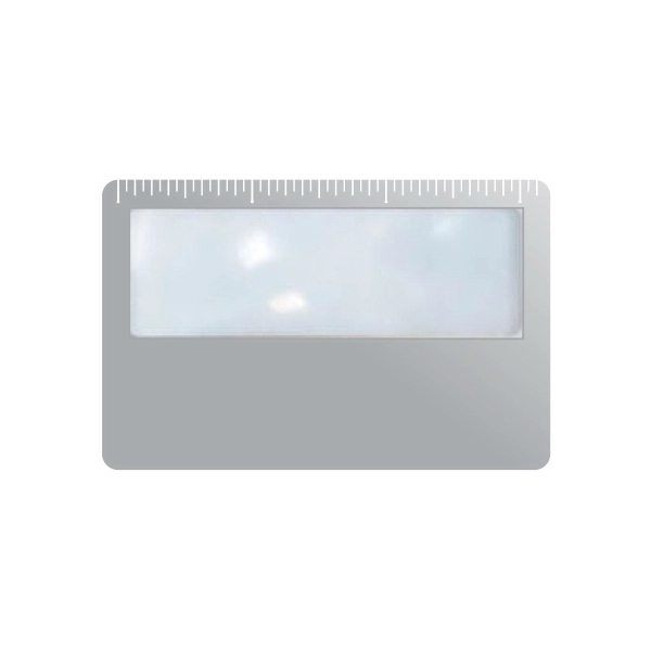 Plastic credit card magnifier with 3" ruler... from ASI 41511 Brainchild USA Inc / BrainChild Gift Club