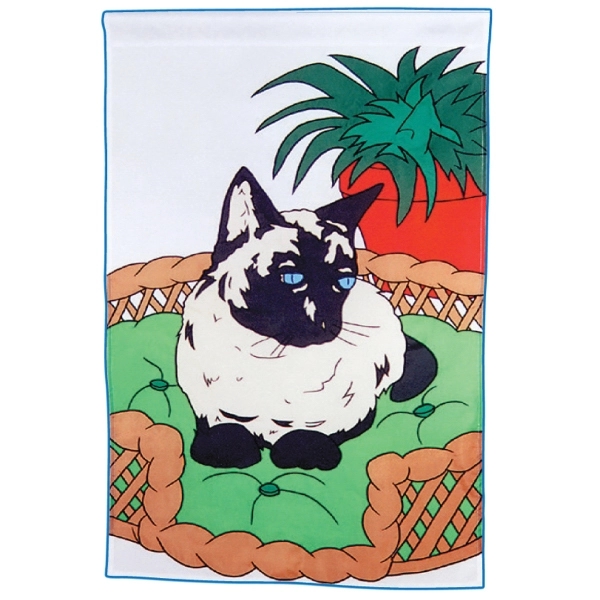 26" x 38" sublimated flag with two-sided Siamese cat design; fits... from ASI 31260 AdCapitol / The Flag Factory®