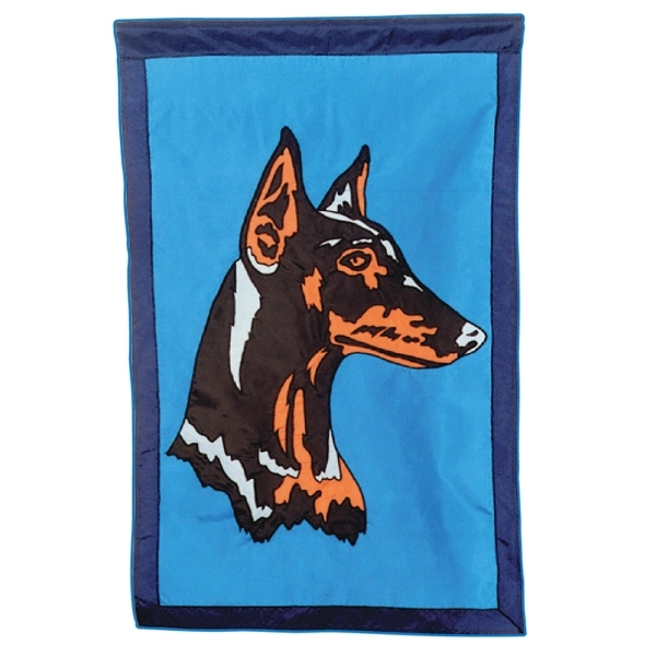 Dog stock design decorative applique flag; multiple sizes offered.... from ASI 31260 AdCapitol