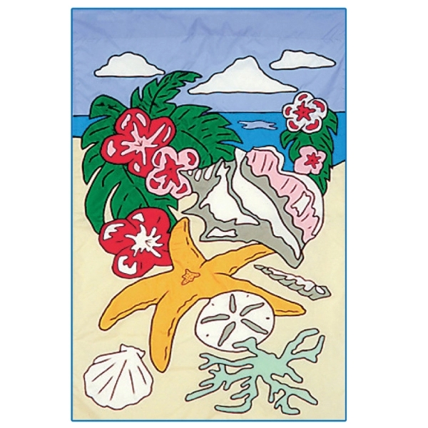 Beach stock design decorative applique flag.... from ASI 31260 AdCapitol / The Flag Factory®