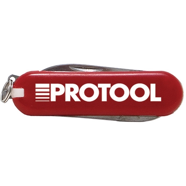 Pocket knife with stainless steel blade, nail file, scissors, tweezers, pick... from ASI 43051 CPS / Keystone CPS CPS/Keystone