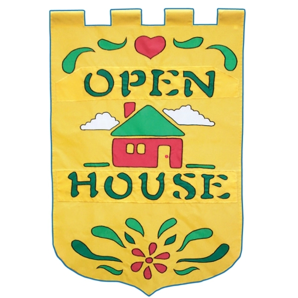 Special occasion stock design decorative applique flag with double sided design.... from ASI 31260 AdCapitol / The Flag Factory®