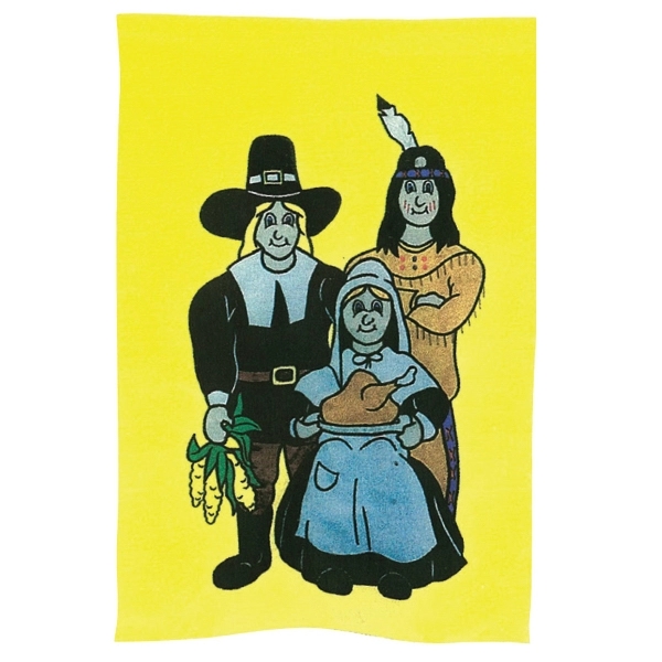 28" x 40" sublimated flag with two-sided Pilgrims design; fits all... from ASI 31260 AdCapitol / The Flag Factory®