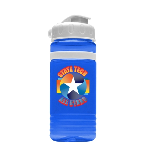Transparent sports bottle, 20 oz. with Flip Top Lid and and... from ASI 55990 Garyline
