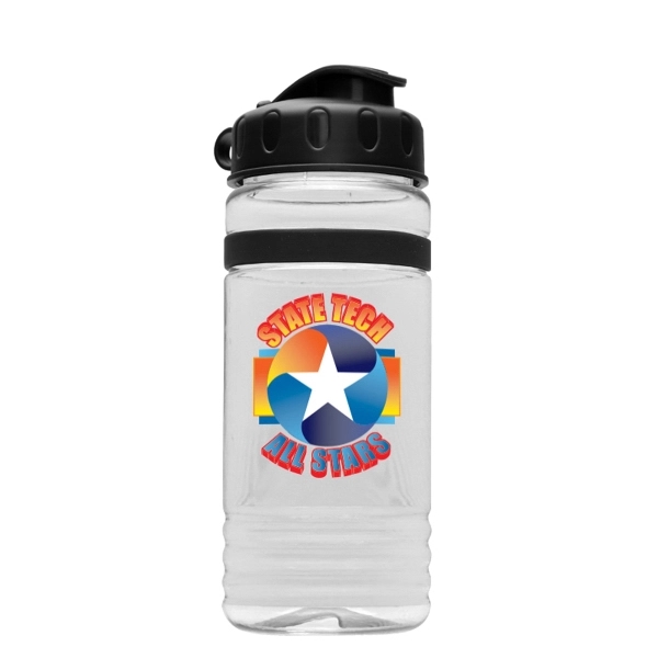 Transparent sports bottle, 20 oz. with Flip Top Lid and and... from ASI 55990 Garyline