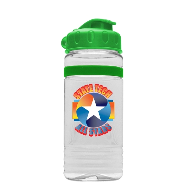 Transparent sports bottle, 20 oz. with Flip Top Lid and and... from ASI 55990 Garyline