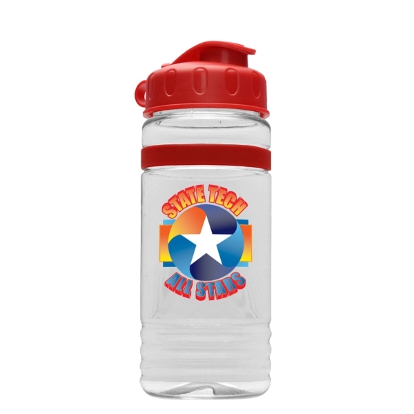 Transparent sports bottle, 20 oz. with Flip Top Lid and and... from ASI 55990 Garyline