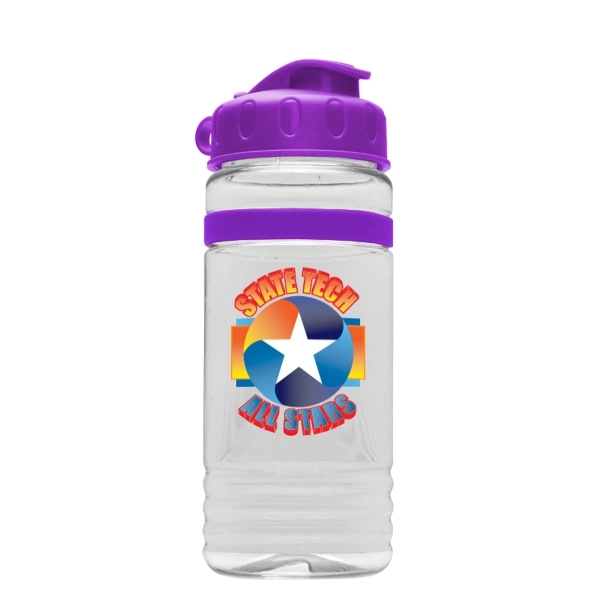 Transparent sports bottle, 20 oz. with Flip Top Lid and and... from ASI 55990 Garyline