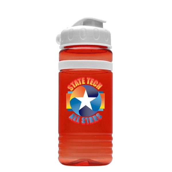 Transparent sports bottle, 20 oz. with Flip Top Lid and and... from ASI 55990 Garyline