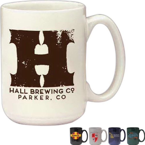 14 oz. EL GRANDE Color Gloss Mug.... from ASI 36705 Archer's Decorative Glass Corp / Decorative Glass