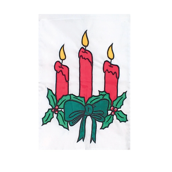Christmas stock design decorative applique flag; multiple sizes offered.... from ASI 31260 AdCapitol / The Flag Factory®