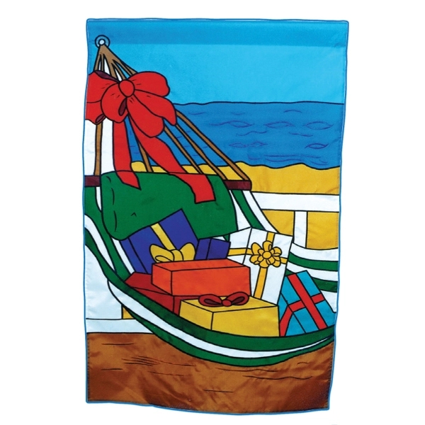 Christmas stock design decorative applique flag; multiple sizes offered.... from ASI 31260 AdCapitol / The Flag Factory®