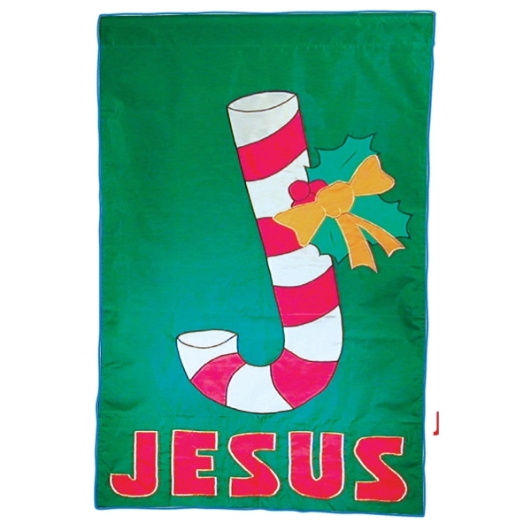 Christmas stock design decorative applique flag; multiple sizes offered.... from ASI 31260 AdCapitol / The Flag Factory®