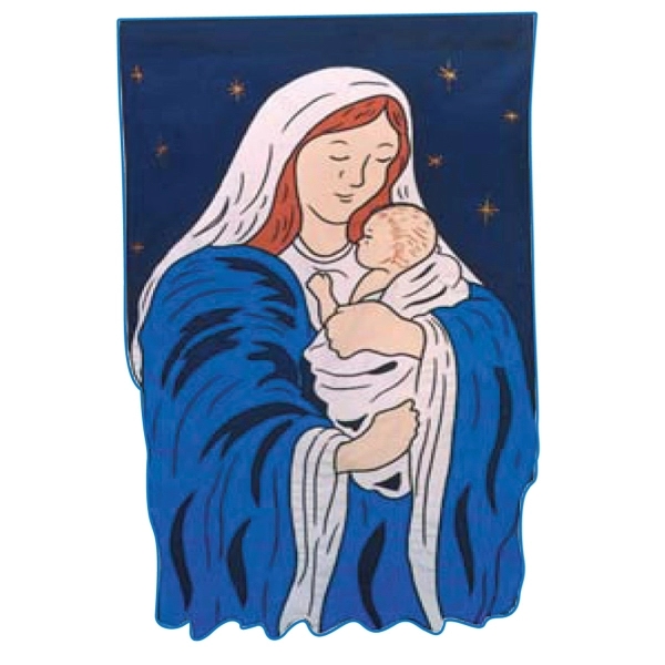 Christmas stock design decorative applique flag; multiple sizes offered.... from ASI 31260 AdCapitol / The Flag Factory®